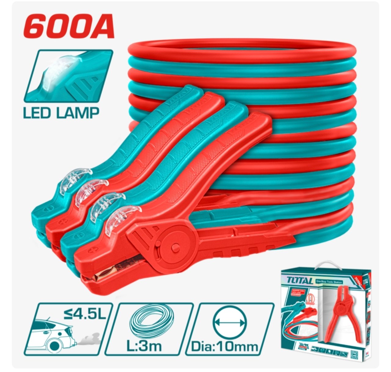 ACOPLE PARA BATERIA TOTAL 600 AMP TOTAL