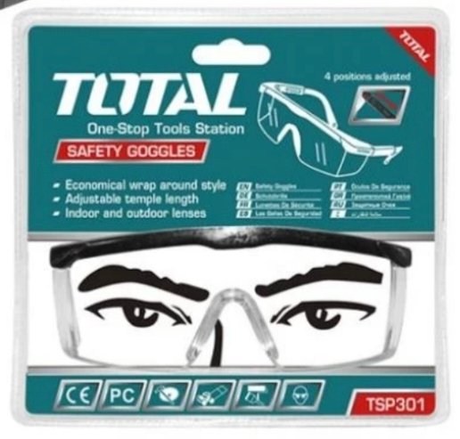 LENTE DE SEGURIDAD MOD.B TSP301 TRANSP. TOTAL