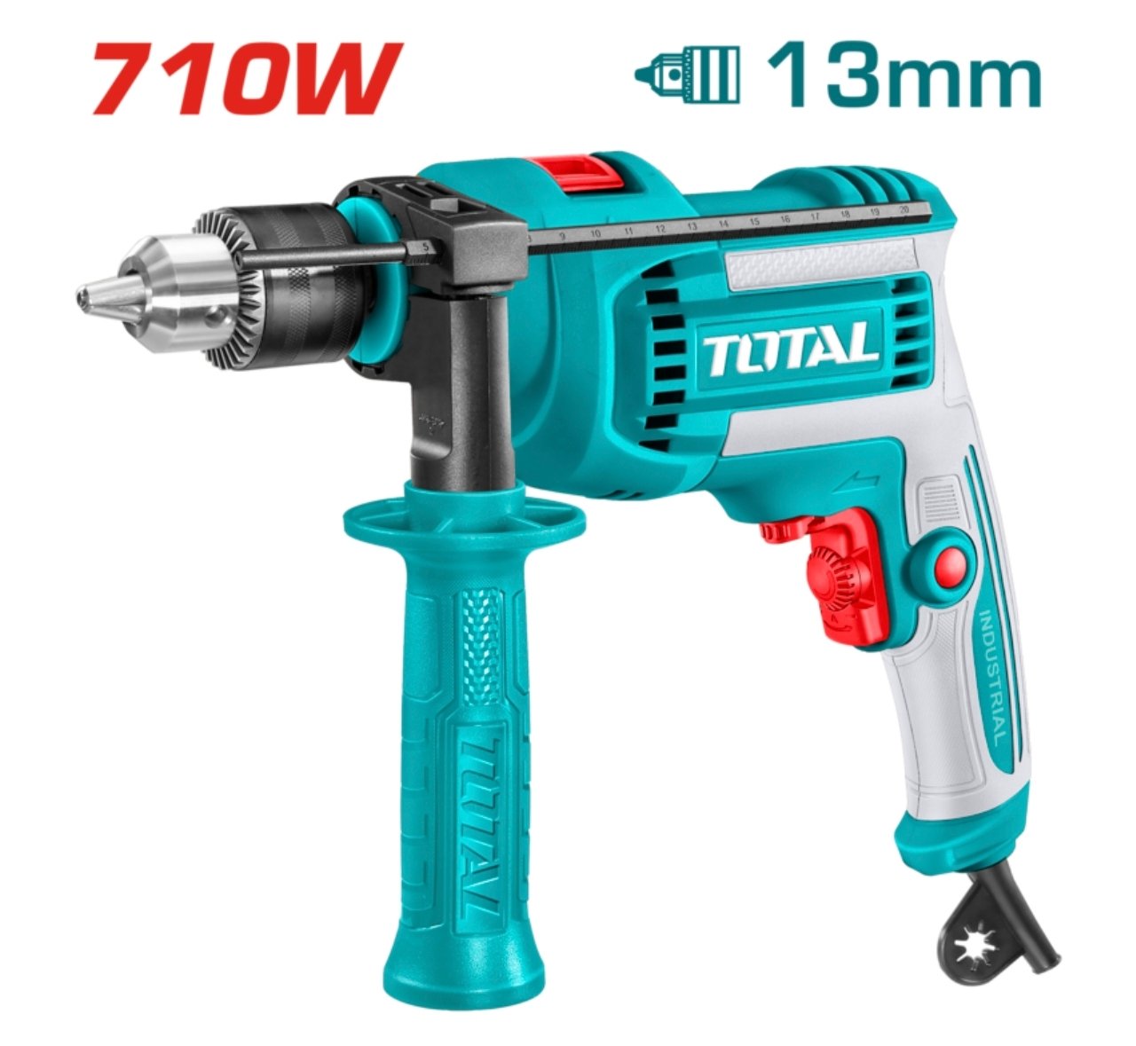 TALADRO DE IMPACTO 13MM 710W TG1071366 TOTAL
